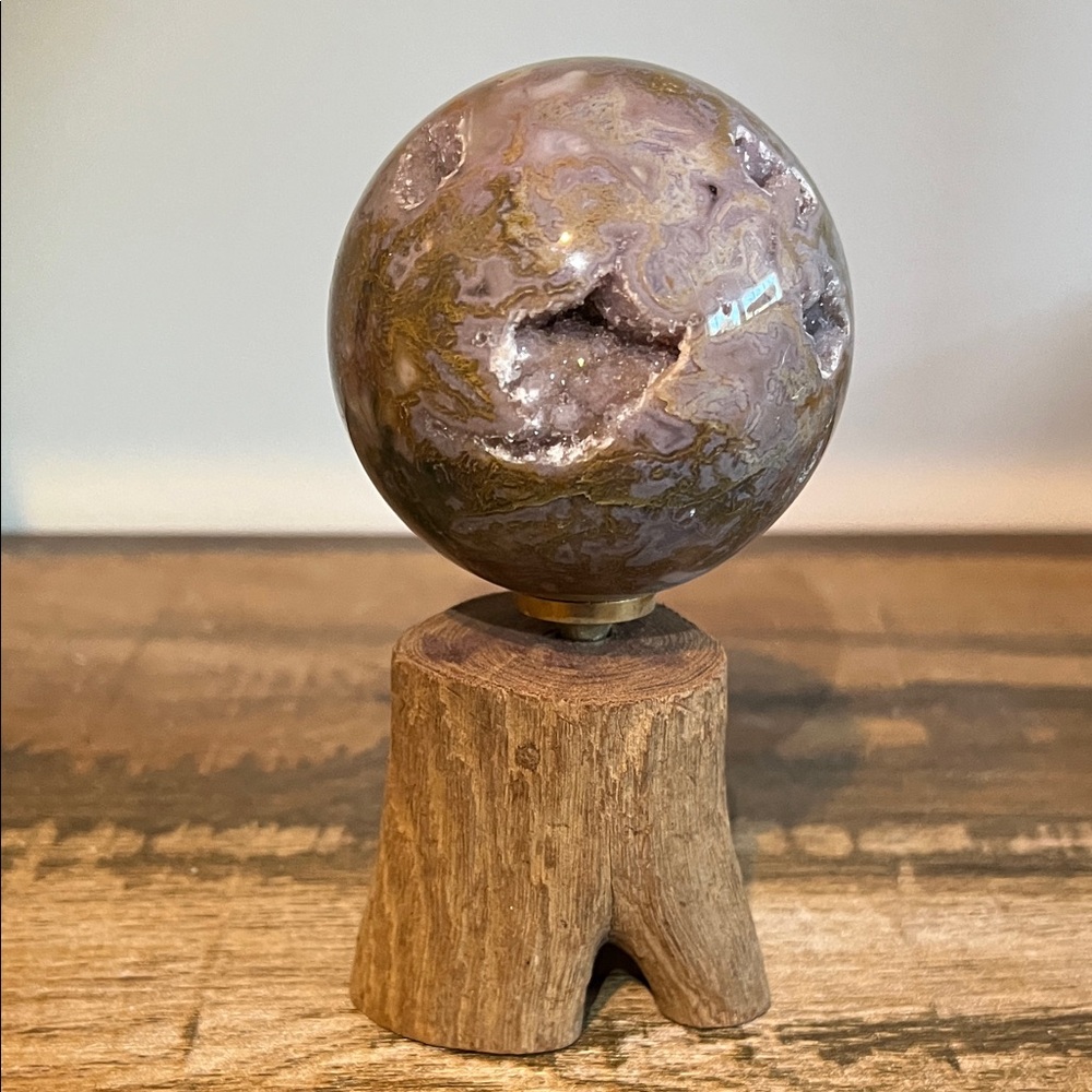 Purple Moss Agate Sphere